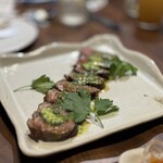 なぎさのハンバーガー - ブラックアンガス牛サーロインの薪火焼き