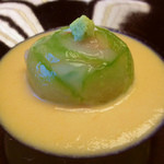 名古屋 浅田 - ８月　先付：冬瓜の中に蟹の身がぎっしり。