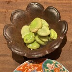 藁焼 みかん - そら豆。季節ですねぇ