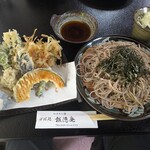 報徳庵 - 天ざるそば（冷）大盛