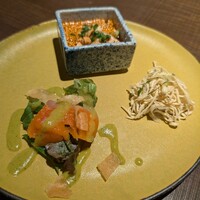 札幌菜 虎鯨 - 前菜三種銘々盛り