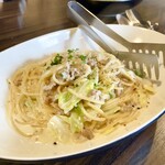 ピッツエリアバール　CACTUS　D'ORO - ・もち豚と春キャベツのラグークリームソース　生パスタ（乾麺に変更）