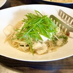 ピッツエリアバール　CACTUS　D'ORO - ・真鯛と九条ネギのペペロンチーノ　スパゲッティー