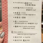 松阪亭 三澤 - デザートメニュー