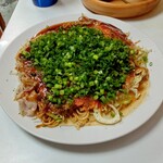 ｶｰﾌﾟお好み焼 - 肉玉ソバネギトッピング