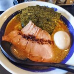 濃厚煮干しそば 麺匠 濱星 - 濃厚焦がしニンニク煮干しそば