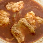 ホルモンうどん 大袋出陣 - 辛ホルモンつけ汁うどん(並) 950円