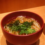 こころや - 〆の小かけうどん(温)