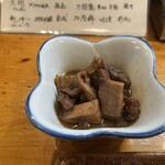 むら松 - お通し マグロの煮物