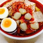 天神そば - 10番に唐辛子をたくさんかけて、らっきょうを載せてます  （byジプシーくん）