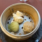 中国料理 春蘭門 - 蒸し点心3種