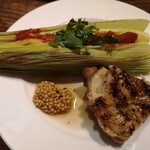 山梨レストラン メリメロ - 信玄鶏のグリル（５人でサーブ）