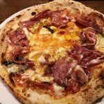 山梨レストラン メリメロ - 半熟タマゴを崩しました