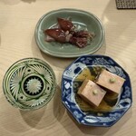 日本橋蛎殻町 すぎた - 鮟肝　蛍烏賊味噌漬け