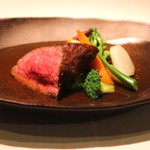 NARISAWA - 神戸牛のイチボステーキ　スープ仕立て　(2014/08)