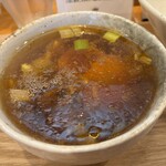 HARE tokidoki MUGI - 鰹本枯ぶしの出汁に黒胡椒藻塩で味を調整してね