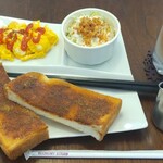 ロブソンストリート カフェ - モーニングＣセット＋アイスカフェオレ　税込６００円