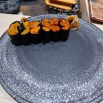 銀座のみこ寿司 - うに3種[チリ,カナダ,カナダ]