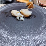 銀座のみこ寿司 - つぶ貝、ほたて