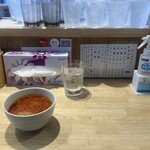 麦家人 - カウンター席卓上