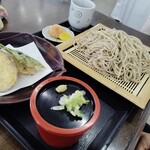 手打ちそば処 てっちゃんの店 - 天ざるセット（600円）