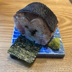 食堂Light - お通し とろ鯖の棒鮨