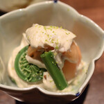 酒と肴 ててて - びわとこごみの白和え