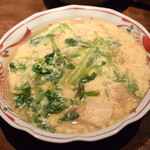 酒と肴 ててて - 三ツ葉、アスパラ、筍の卵とじ