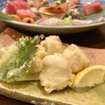 松宴すげの - 真ふぐ白子焼天ぷら