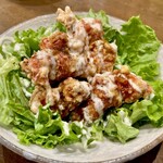 松宴すげの - 鶏から揚げ　ネギソース
