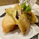 松宴すげの - 水茄子田楽春巻き