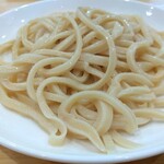白須うどん - 替え玉200円　表面から硬く腰があるうどん