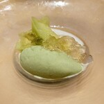 Ecru 117 - メロンとパンナコッタとエストラゴンのジェラート　スイカズラの香り