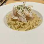 Ecru 117 - ウマズラハギの冷製パスタ、肝ソースがけ