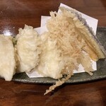 蕎麦.酒 十限無 - 鯛の天ぷら