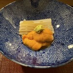 お座敷天ぷら おかめ - ウニ最高