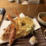 九つ井 - カラッと揚げた天ぷらがとても美味しいです
