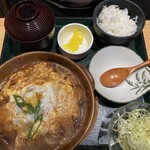 かつ楽 上野店 - ロースカツとじ定食