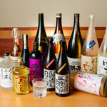 Katsugyo Shunsai Kushiyaki Tokoro Torimasa - 飲みやすく、珍しい焼酎を各種揃えております。
