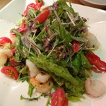 海老炉端 orb - コース一品目　海老と野菜のミックスサラダ