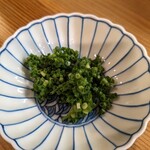 割烹 市川 - 葱は別像でご用意下さった