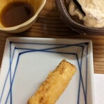 割烹 市川 - タルタルとソースで頂きます