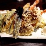 石臼挽蕎麦 三国家 - 天ぷら盛り合わせ☆