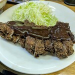 清楽 - 最初はびっくり！黒いとんかつ。