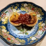 さけとめし 葵 - ウニオンザ煮卵　900円