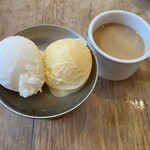 Salon de Sweets イクスピアリ - ジェラート(洋梨・バニラ)