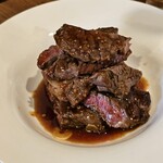 金町製麺 - ステーキ