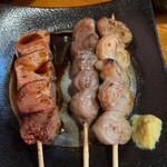 野焼北千住 - 串　レバ―　カシラ　シロ