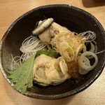 や台ずし - 茹で牡蠣ポン酢