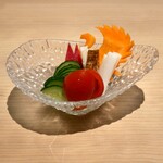 天麩羅 安藤 - 『彩り野菜の甘酢漬け』